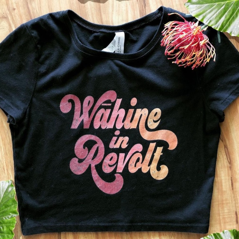 Wahine In Revolt Crop Top EUC | Rare Find✨
